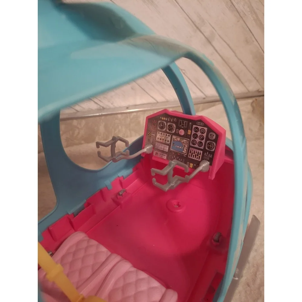 Barbie Helicopter Dreamhouse Adventures Spinning Rotor 2018 & 1996 Convertible - Picture 7 of 8